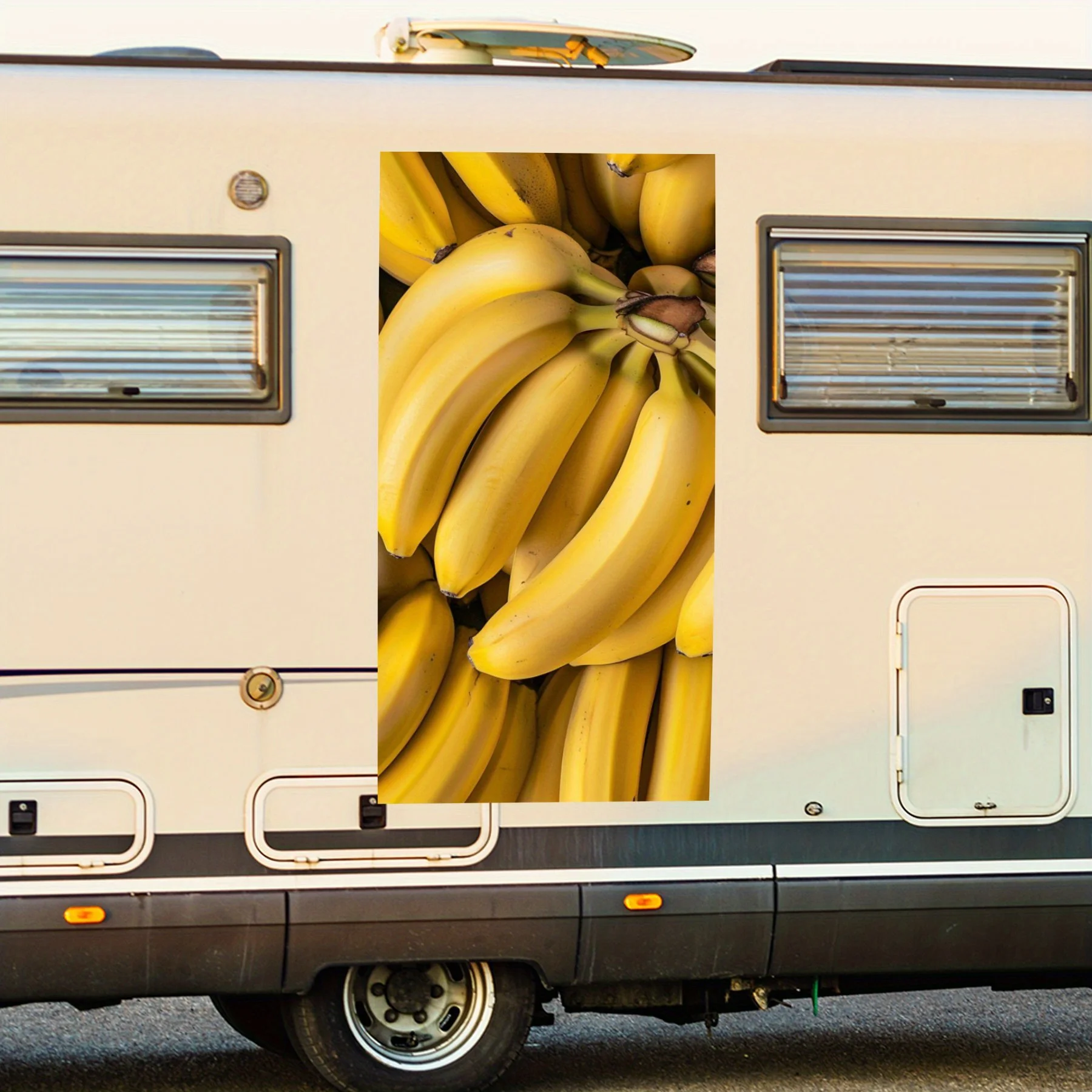 

Stacked Bananas Vinyl Decal for motorhome car door Waterproof Self-Adhesive Vinyl Stickers Decoration Protection Automotive Car