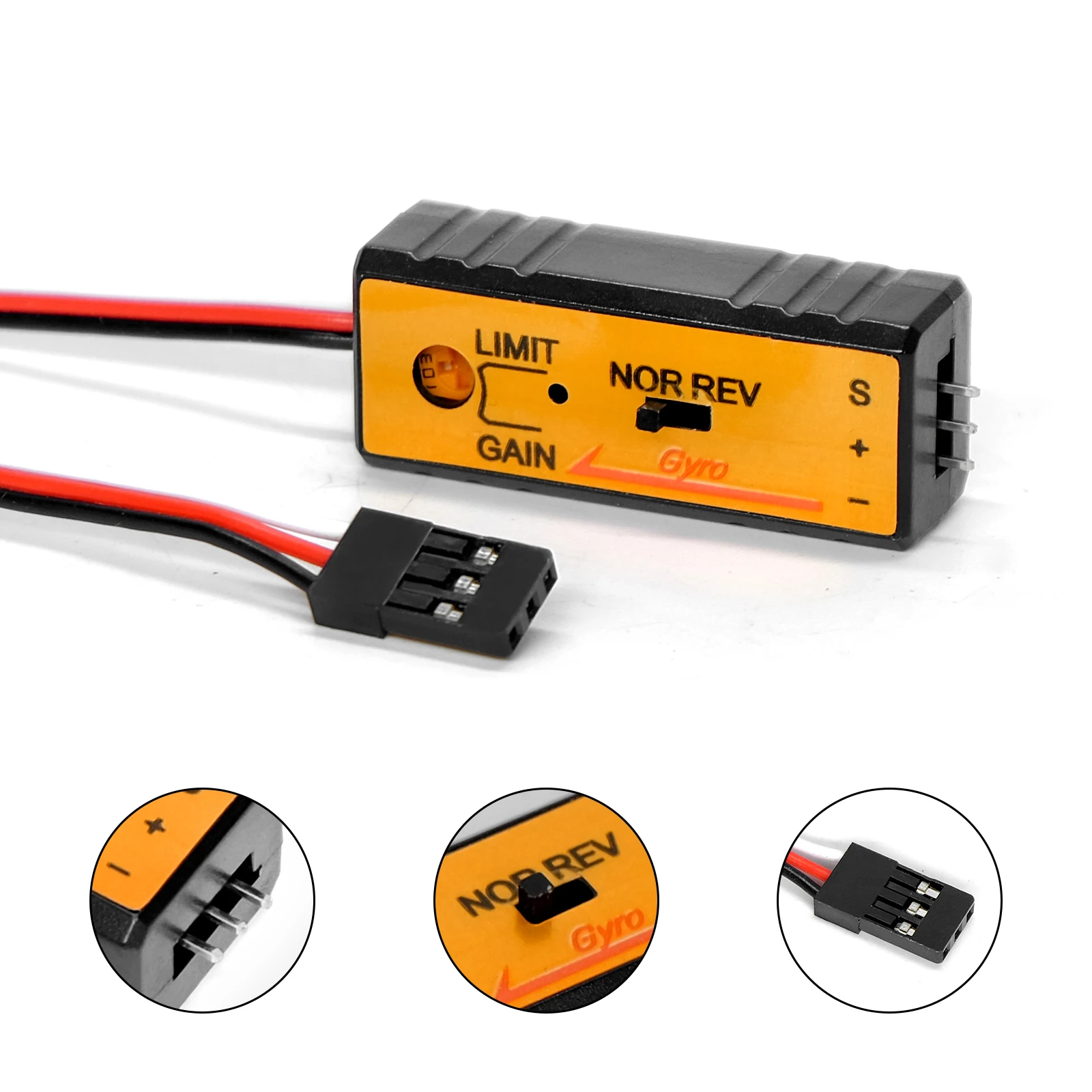 RCXAZ Mini atualização giroscópio controle de estabilidade para carros de esteira RC, barcos, pilotos de deriva, caminhões monsteres