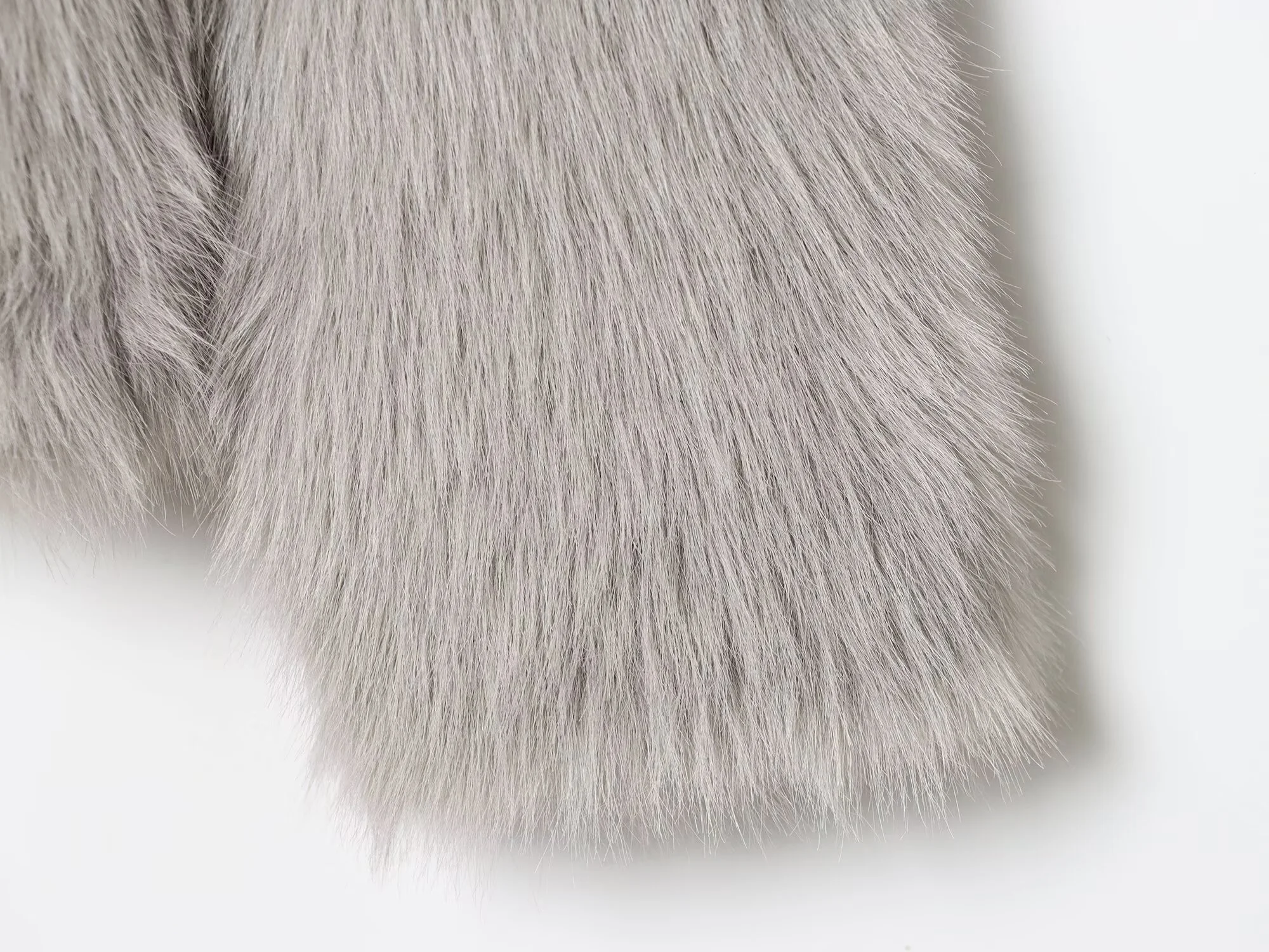 2025 inverno nova feminina casual moda versátil simples high-end lapela manga comprida efeito de pele sintética jaqueta com capuz