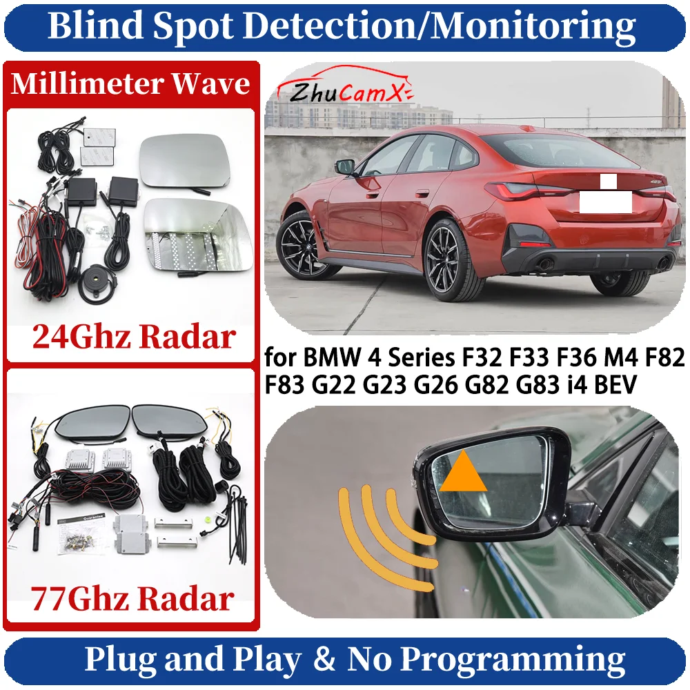 

Blind Spot Monitoring/Detection System for BMW 4 Series F32 F33 F36 M4 F82 F83 G22 G23 G26 G82 G83 i4 BEV Night Driving Assist