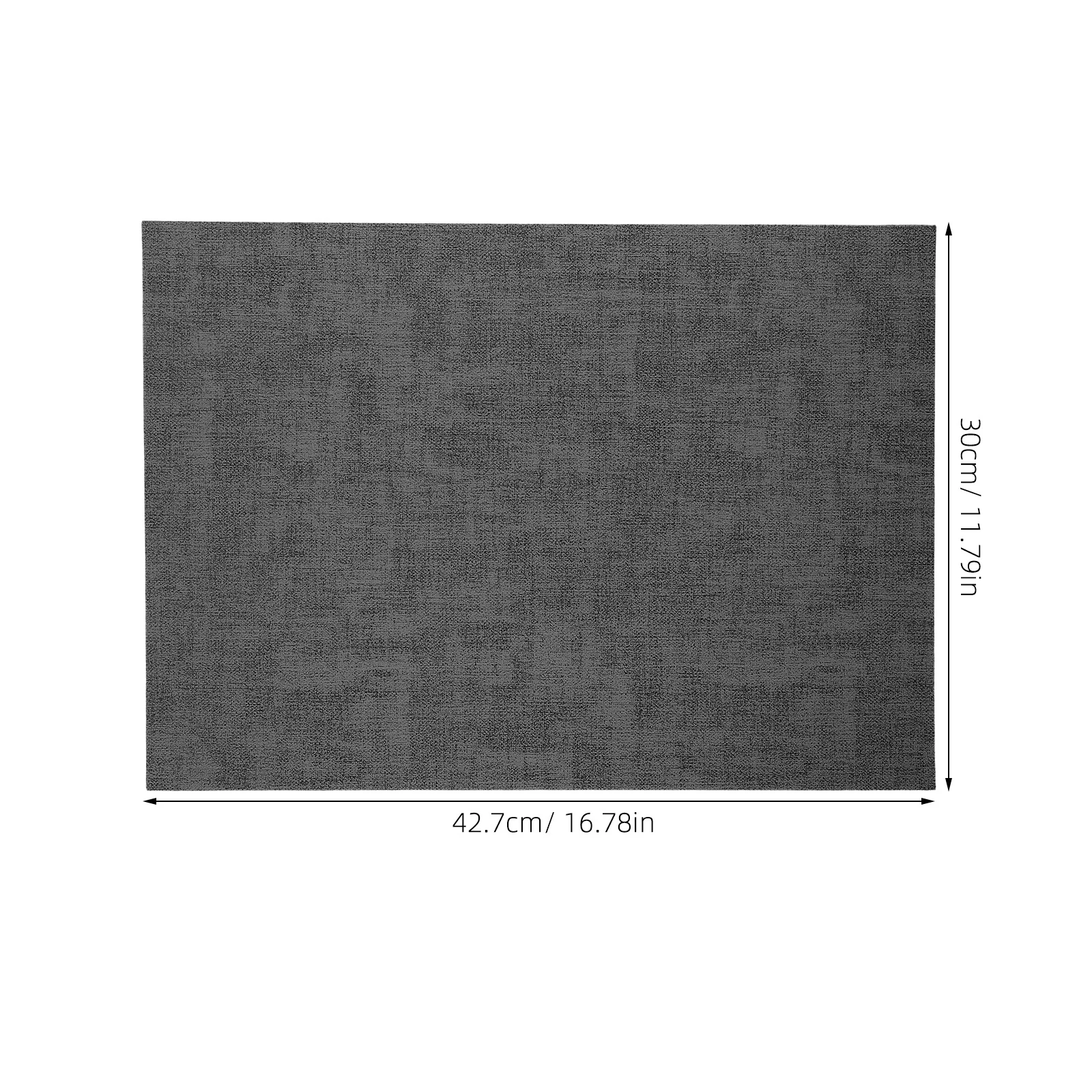 قطعتان من مفارش طاولة الطعام المقاومة للحرارة على الوجهين المقاومة للحرارة لمطعم الفندق المنزلي باللون الأسود #5