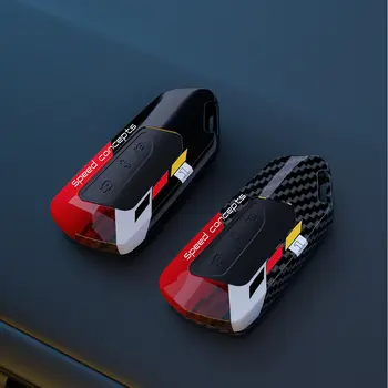 適用於大眾高爾夫8 Mk8 GTI GTD R ID3 ID4 2020的ABS碳纖維汽車鑰匙殼,附鑰匙圈保護套和裝飾蓋,汽車配件 6 最佳銷售 mk8 高爾夫 r - №6