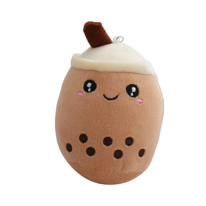 Bubble Tea Cup Plush Toys para menina, travesseiro macio, almofada, frutas kawaii, chá de leite, boneca recheada, presente de aniversário para amigo, 1pc