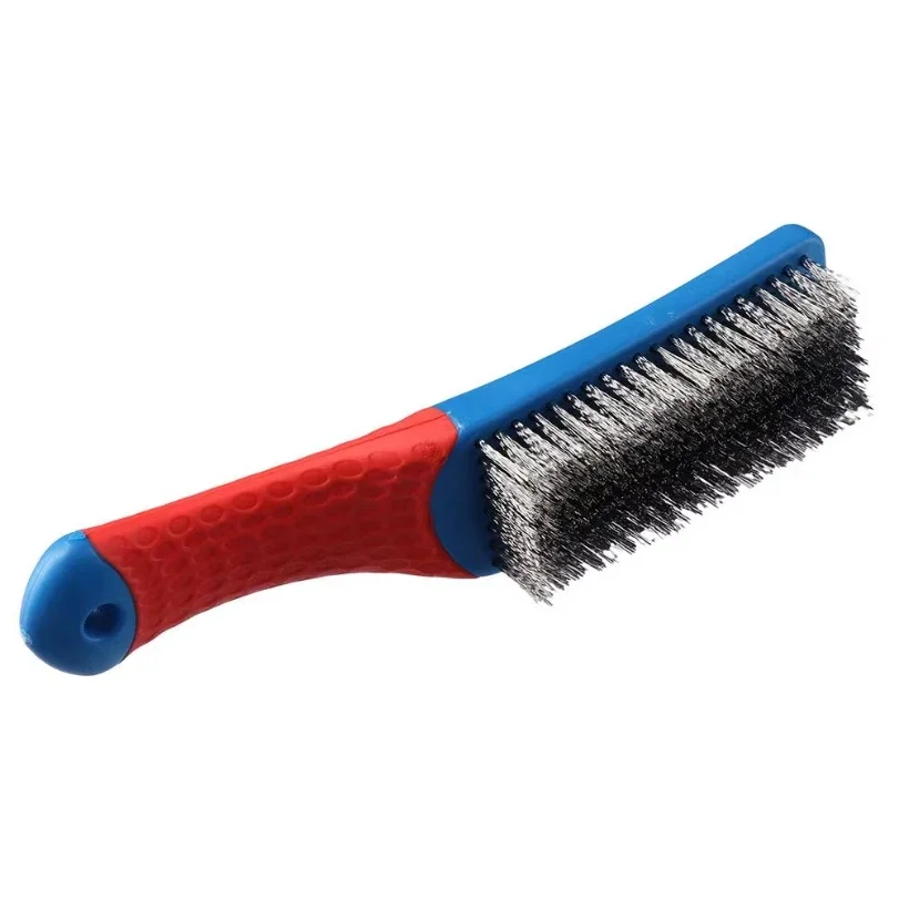 Stainless Steel Small Wire Brush for Rust Removal, Paint Scrubbing, Cleaning Metal Rust
