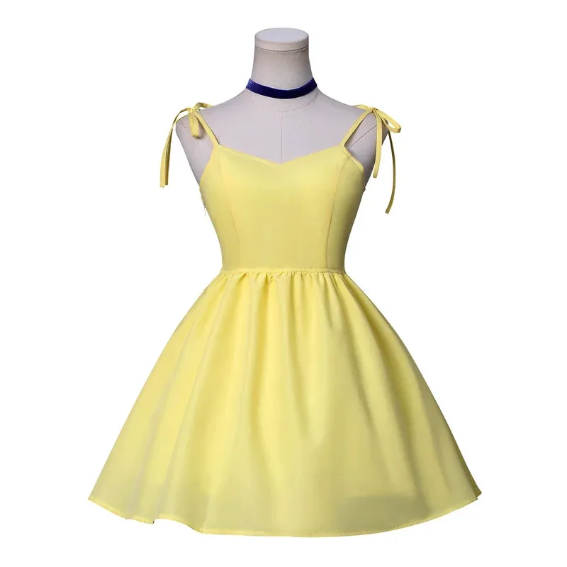 Sexy Asuka EEva Clothing Neww CCCentury Yellow Summer Skirt Animation Cosplay Anime Cos Accessories mb.3