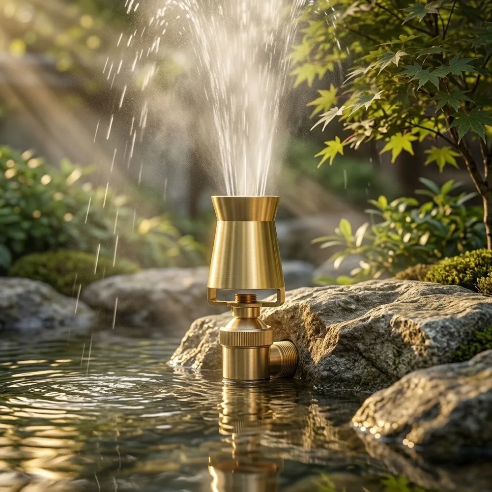 Precision Cast Brass Nozzle for Landscape Fountains (DN25) Thread for Reliable Performance Under 40 to 200 Kpa Pressure