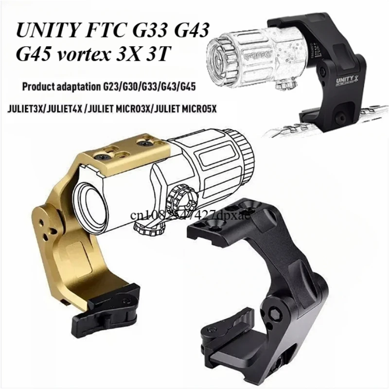 Tactical Unity Fast Mount FTC 3X 6x Magnifier With QD Lever 2.26