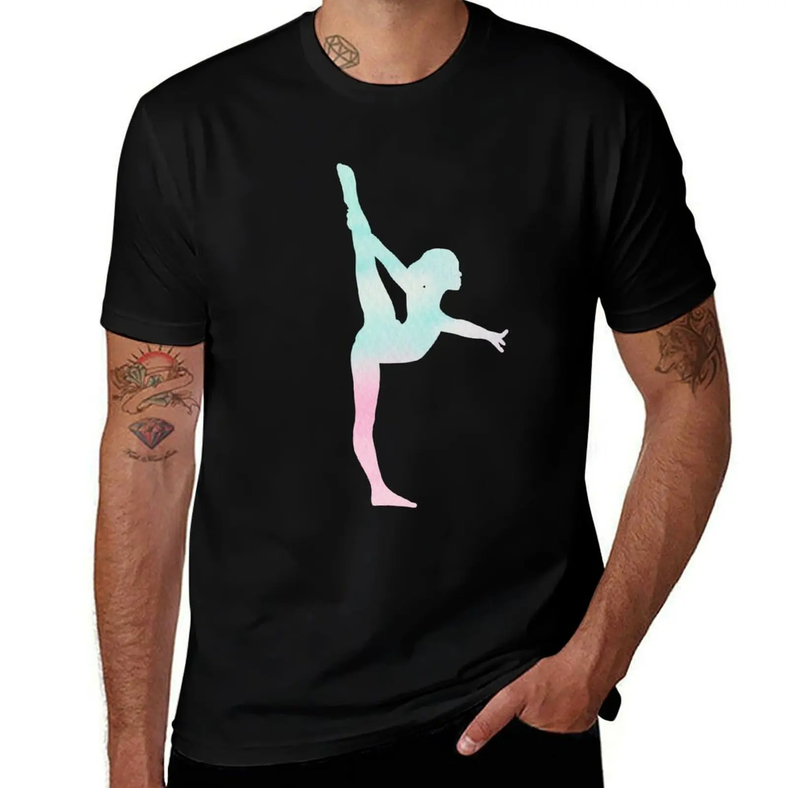 

Gymnast Silhouette T-Shirt anime tshirt funny t shirts man T-Shirt