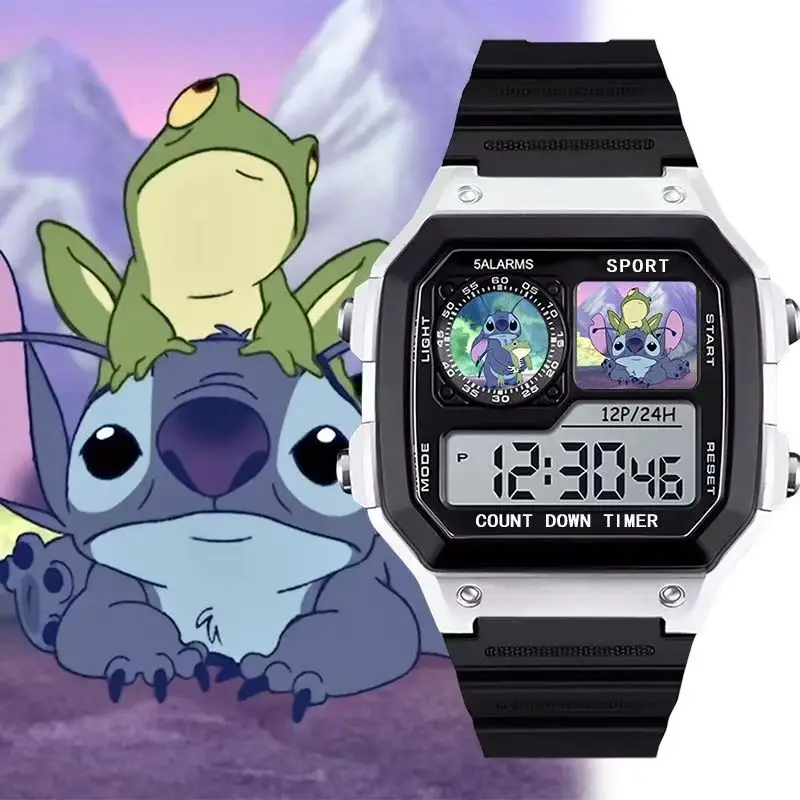Cartoon Stitch Children's Watch Interstellar Baby Children's Night Light Watch Fashion Versatile Watch Creative Gift