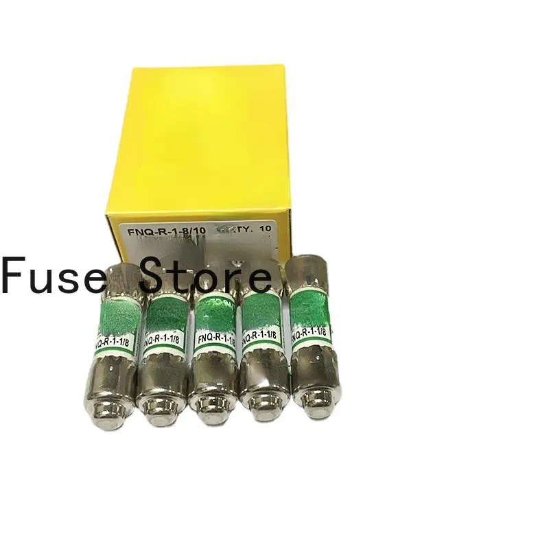 10PCS Fusible CC-TRON FNQ-R-1-1/8 600V 1.125A 10*38