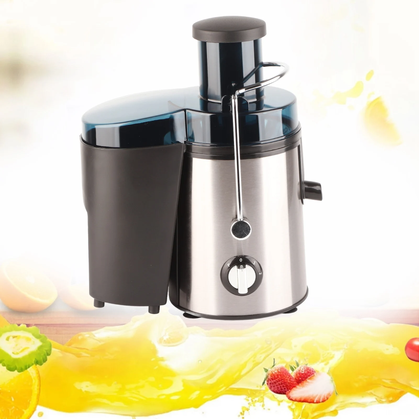 500ML Stainless Steel Juicer Machine Whole Fruit Vegetable Centrifugal Juice Extractor