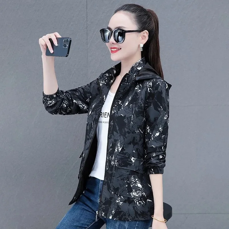 Spring Windbreaker Coat Women's Mid-Length 2023 New Spring And Autumn Korean Version Loose Casual All-in-one Charge Clothes X999