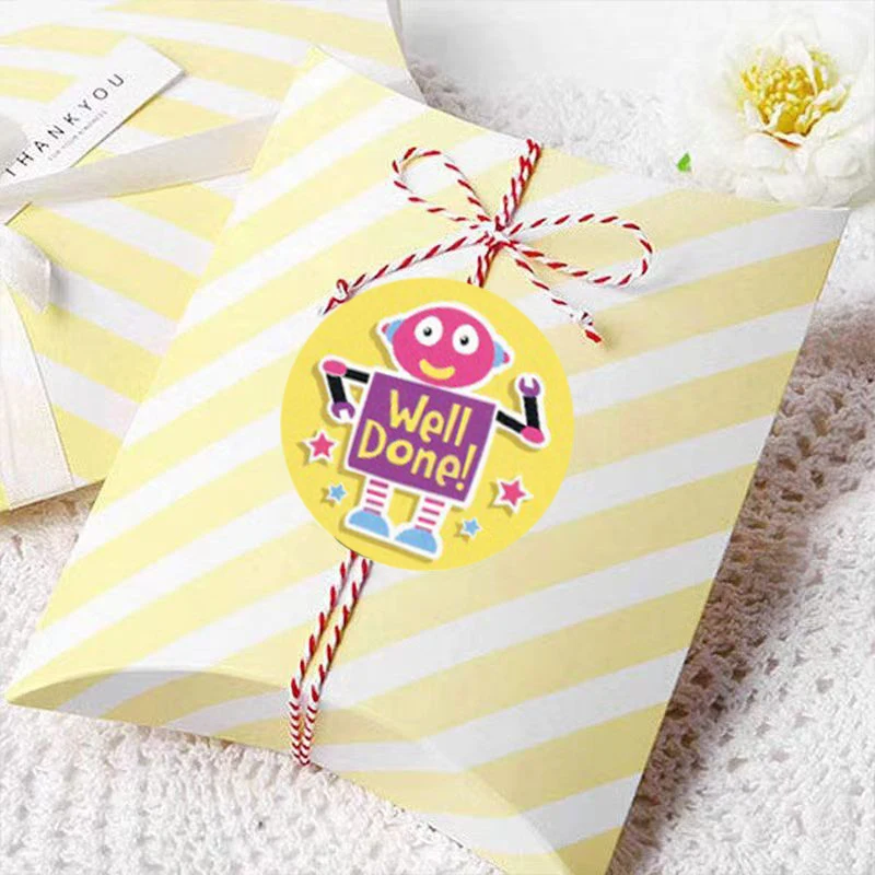 귀여운 보상 스티커 롤 단어 동기 스티커, 학교 교사 어린이 학생 문구 스티커 공급, 100-500 개