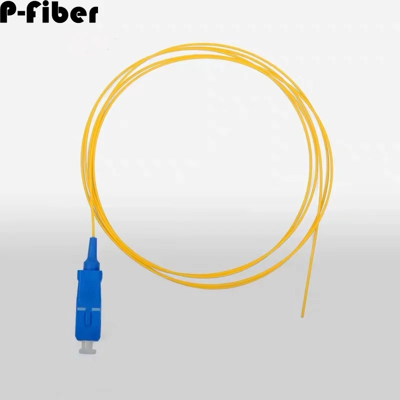 SC pigtails 50pcs100pcs200pcs 1.5m 2m 0.9mm SM MM OM1 OM2 OM3 SC/APC optical fiber pigtail ftth 900um aqua  P-Fiber