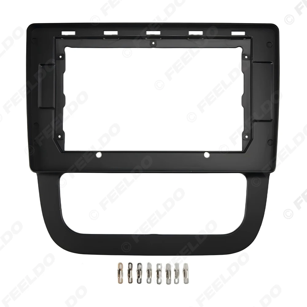 Car Audio 10.1" Big Screen Head Unit Dash Fascia Panel Frame Kit Adapter For Volkswagen Sagitar 2011 Radio Dash Frame