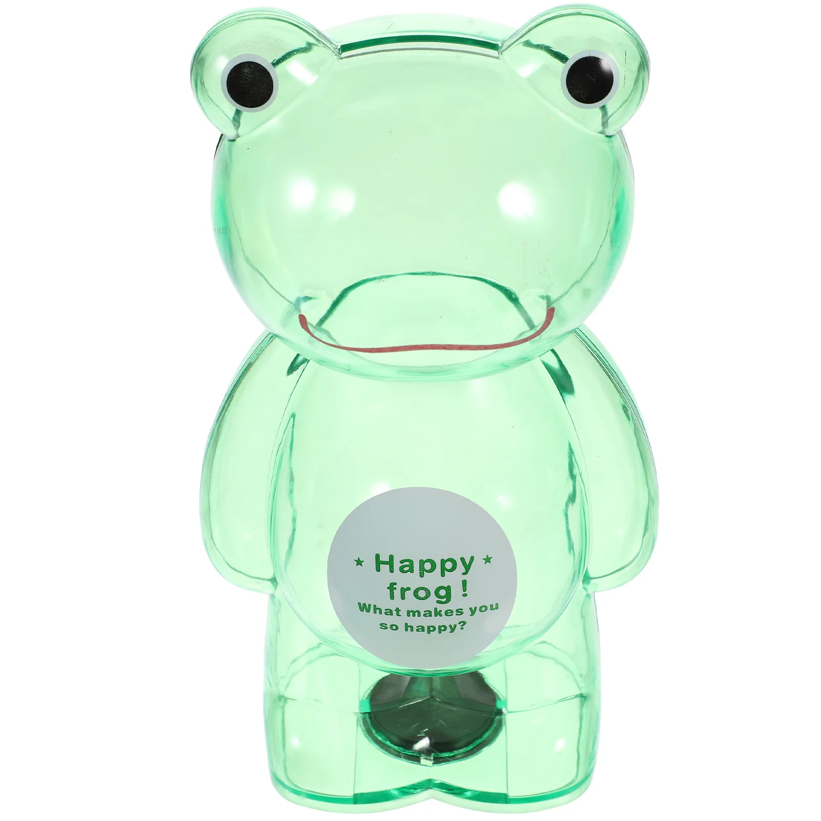 صندوق توفير المال على شكل ضفدع شفاف، حاوية عملات معدنية مبتكرة لسطح المكتب، صندوق تخزين عملي للعملات المعدنية للأطفال والأطفال #5