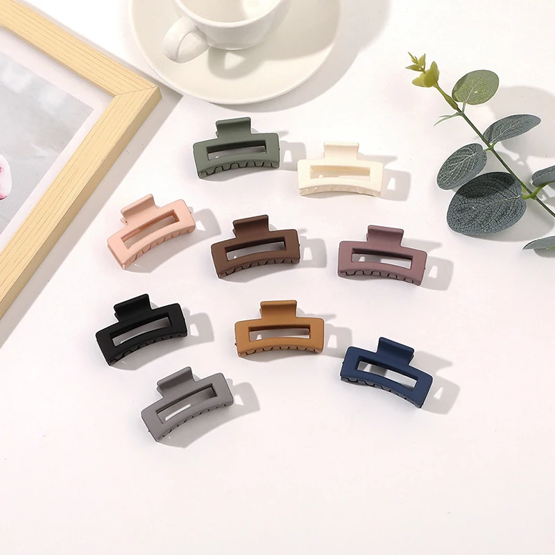 Claw Clips Hair Accessories Mini Grab Clip Small Hair Claw Hollow Square Shark Clip Matted Bangs Clip Head Grab Top Clip Women