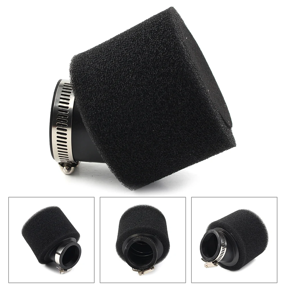 35mm 38mm 42mm 45mm 48mm Bend Elbow Neck Black Foam Air Filter Sponge Cleaner For Moped Scooter Dirt Pit Bike Motorcycle Kayo