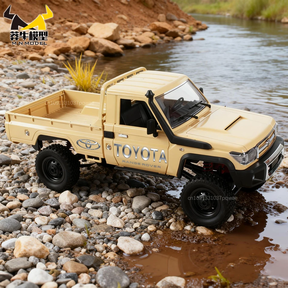 MN MODEL 1/12 4WD LC79 RC Duiken Off-road Auto Militaire Rock Crawler Terreinwagen Waden Flak Gun Truck Speelgoed voor Volwassen Gift