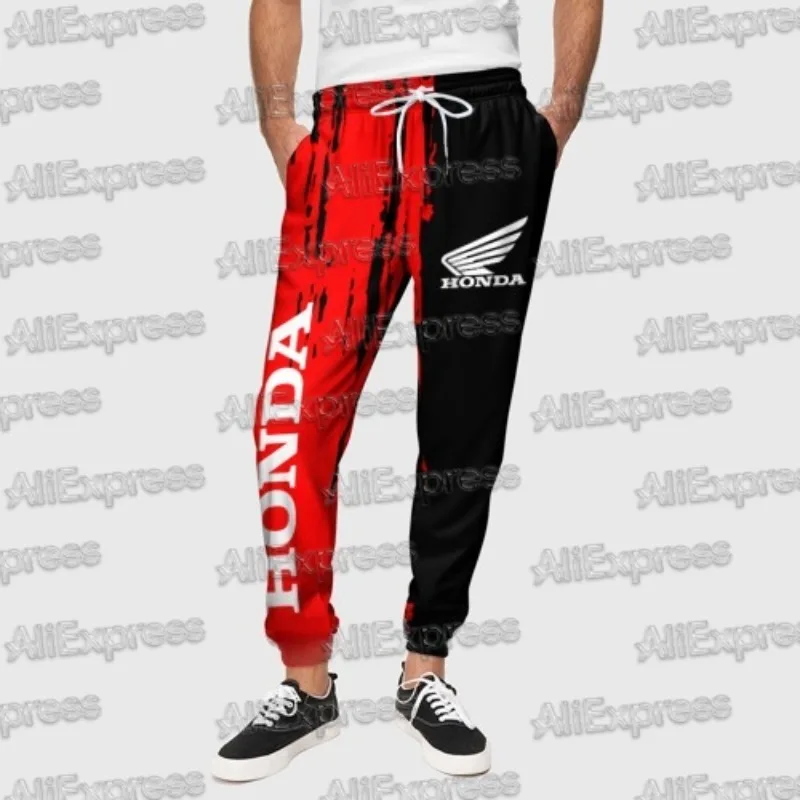 

2025 Fashion HONDA Non-double Wing Motorcycle Sweatpants Comfortable Men's Leggings Men's Spring and Autumn Comfortable Trousers