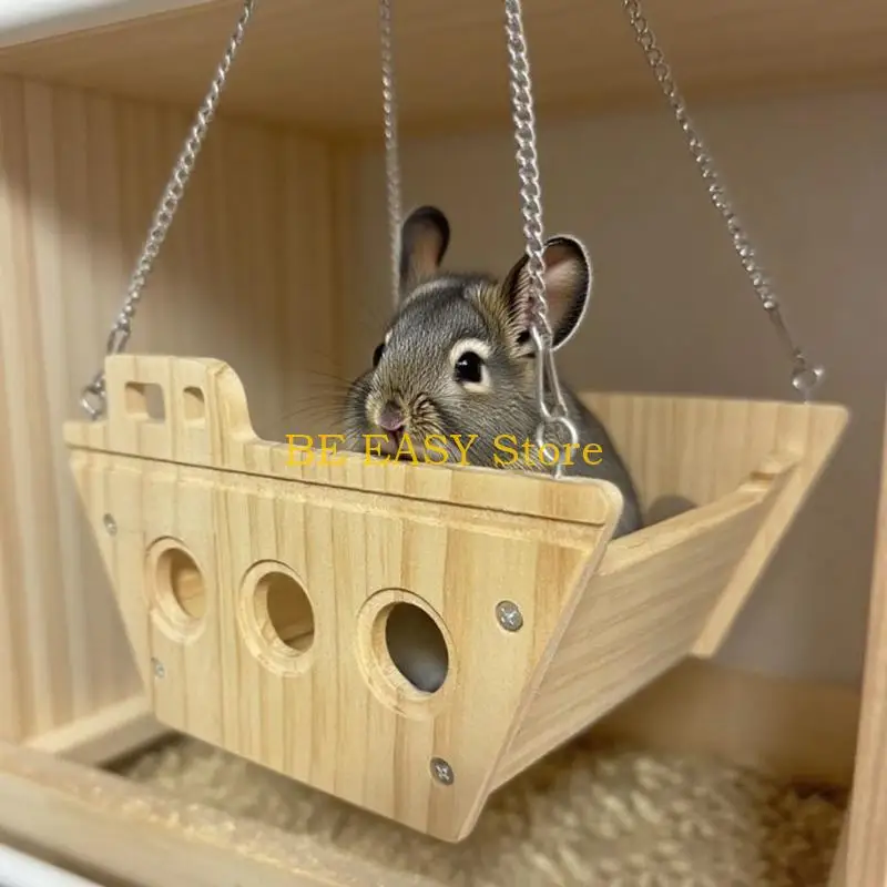 E28F Natural Little Creature Retreat Hanging Toy Perfect For Small Rodents And Mini Rabbits To relax And Have Fun