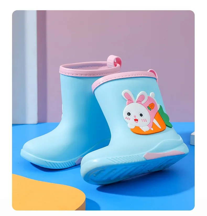 Kinder-Regenstiefel für Jungen und Mädchen, rutschfeste EVA-Outdoor-Cartoon-Dinosaurier-Regenstiefel für Kinder, wasserdichte Schuhe, Wasserschuhe für Mädchen – Detail 21