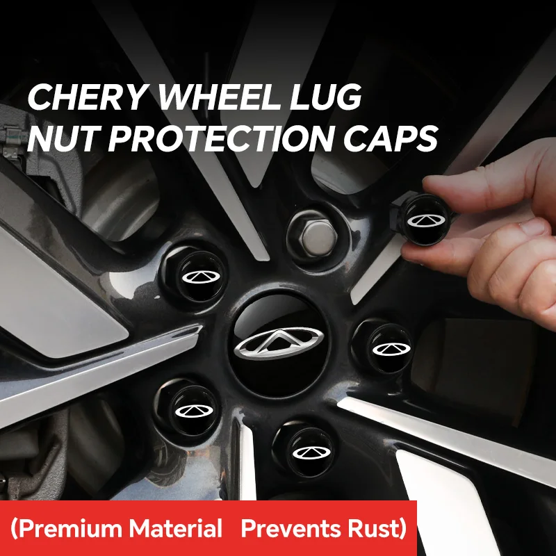 

For CHERY TIGGO 7 Pro 2020-2026 Car Wheel Nut Caps Auto Hub Screw Anti Rust Cover Badge Cover Hubcaps Car Accessories