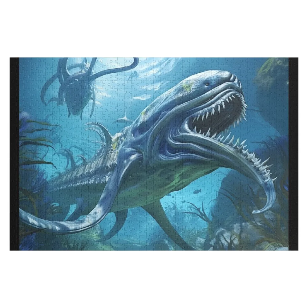 

Пазл Subnautica Leviathan, индивидуальный подарок для детей, персонализированные игрушки для детей, детская игрушка-пазл с именем на заказ