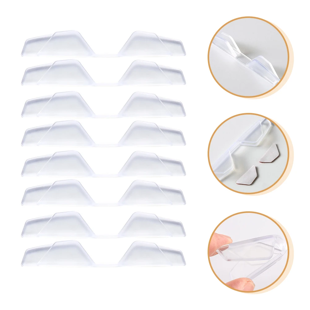 

8pcs Pvc Car Door Protector Strip Anti-Collision Durable Trim Guard Flexible Seal Bumper Sticker Auto Supplies Scratch Guards