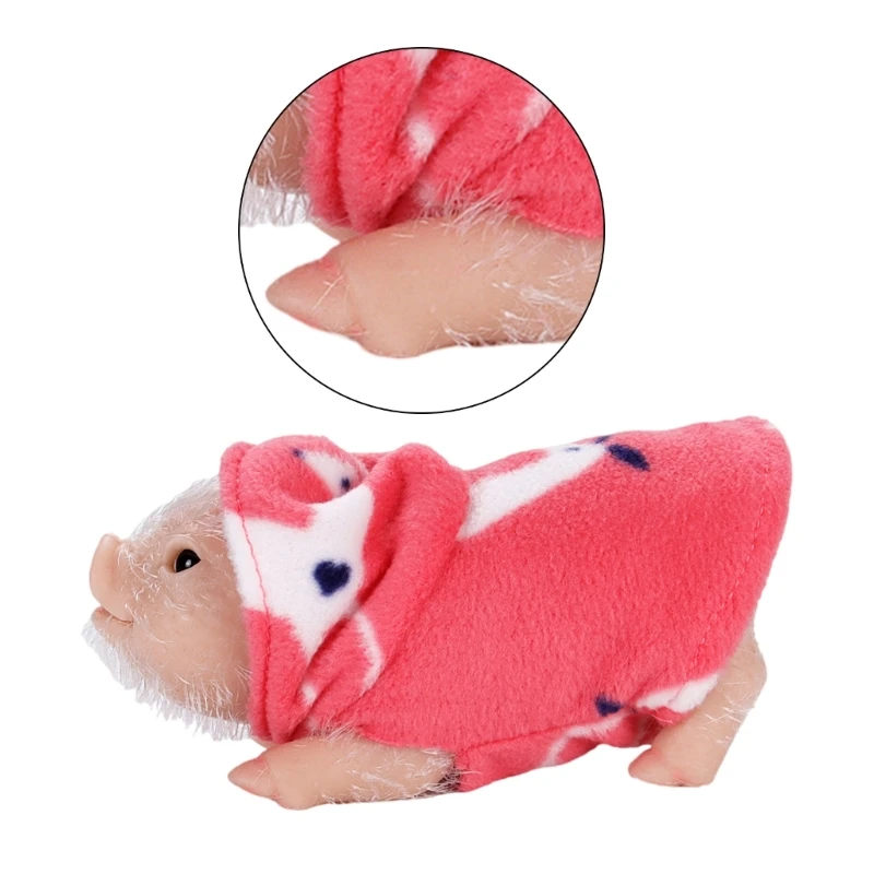 Life Like Reborns Pig Animal Figurine Toy Collectable Gift Desk Display Toy