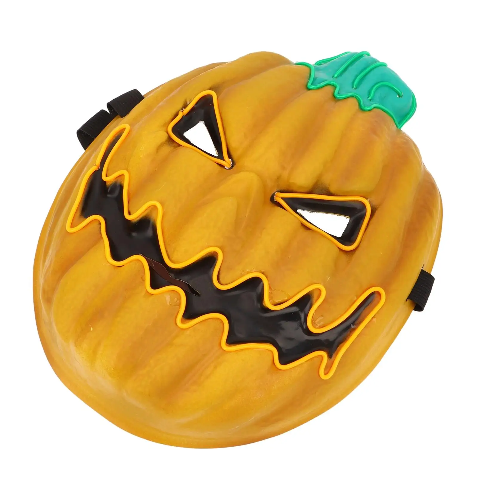 Kürbismaske mit 3 Lichtmodi für Halloween, gruseliges Partykostüm, ideal für Männer, Frauen, Erwachsene, Kinder