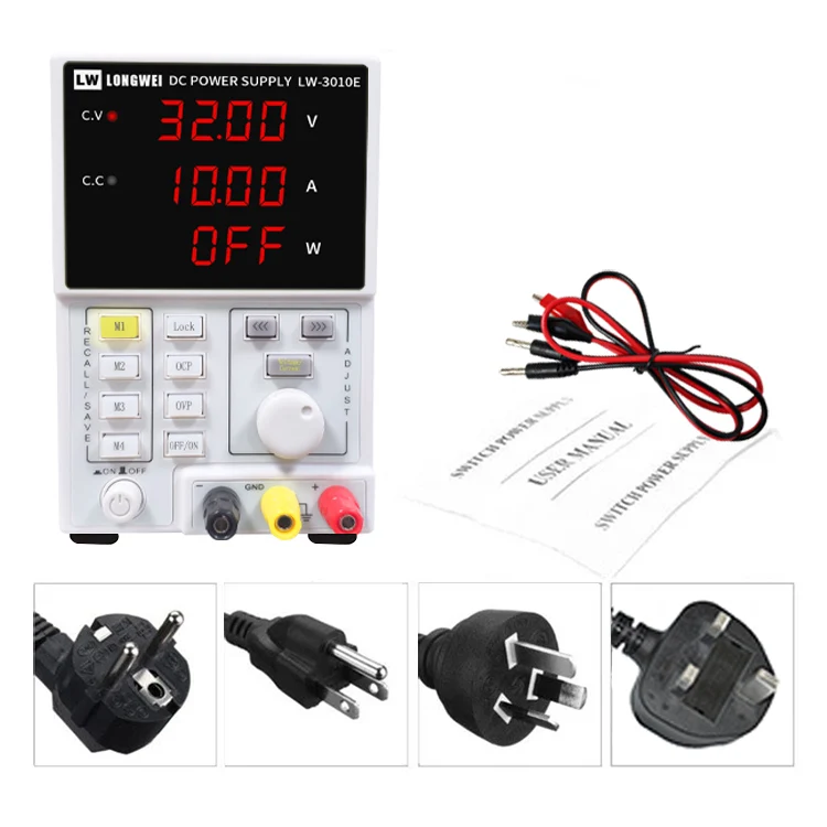 LONGWEI LW3010E 30V10A Variable Stabilized Program-Controlled Power Supply Adjustable Dc Switch Bench Power Supply