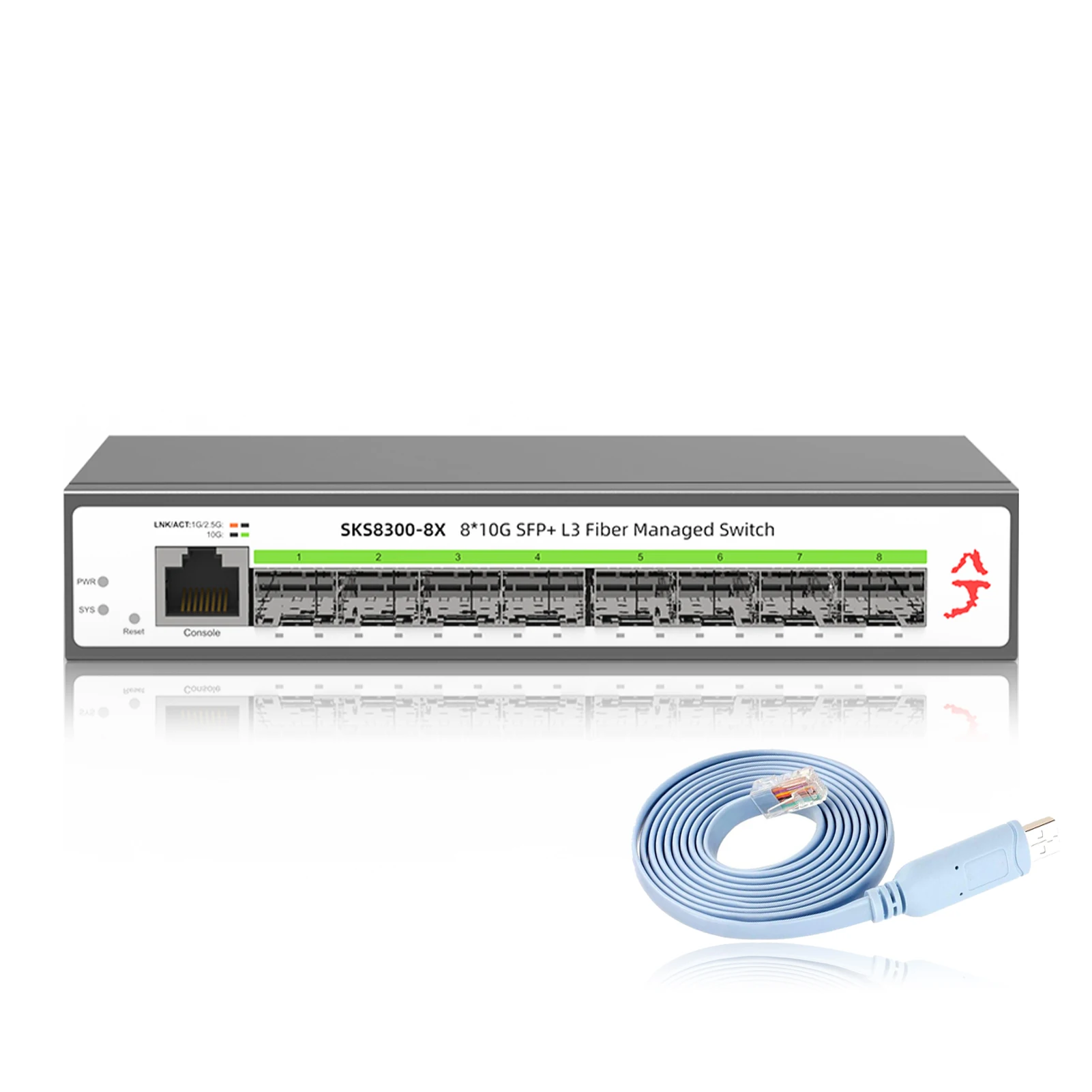 Imagem -02 - Xiaomi-switch Ethernet Gigabit Gerenciamento de Rede l3 10 Portas Gigabit Portas Sfp Mais 10g 10gb 10gbps 8x10000mbps