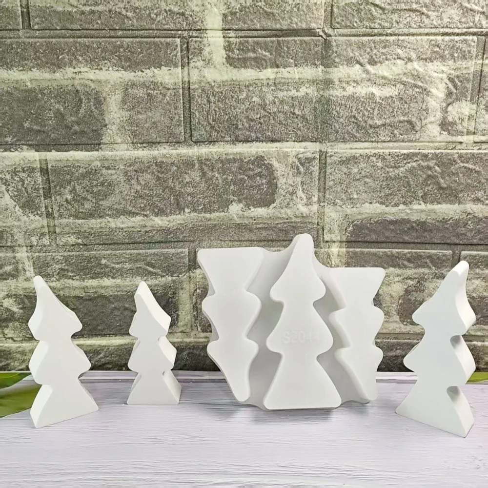 

Модный набор для рождественской елки, домашний декор, форма для цементной штукатурки, сделай сам, рождественские нерегулярные силиконовые формы, подставка для дисплея