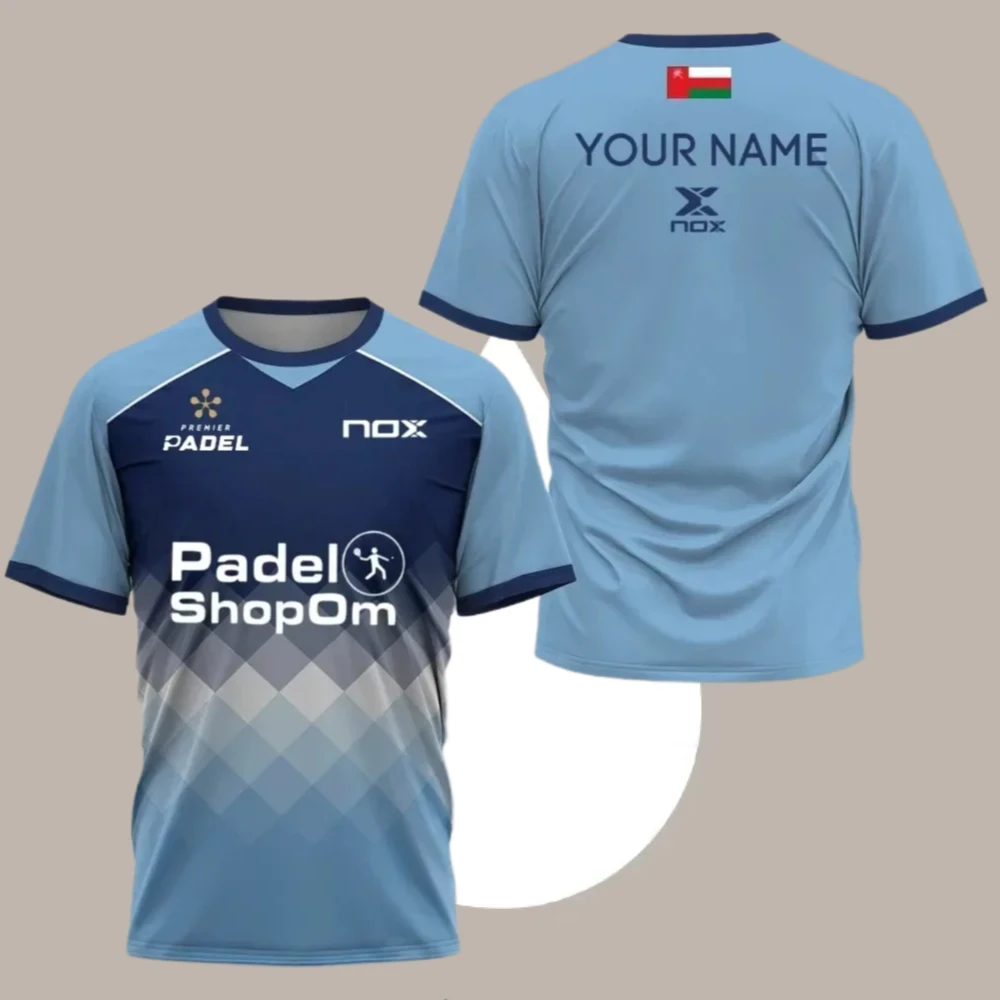 

Summer 2024 T-shirt Explosion Padell Store Loose, Comfortable and Casual Sports Jersey T-shirt 3d Men's T-shirt