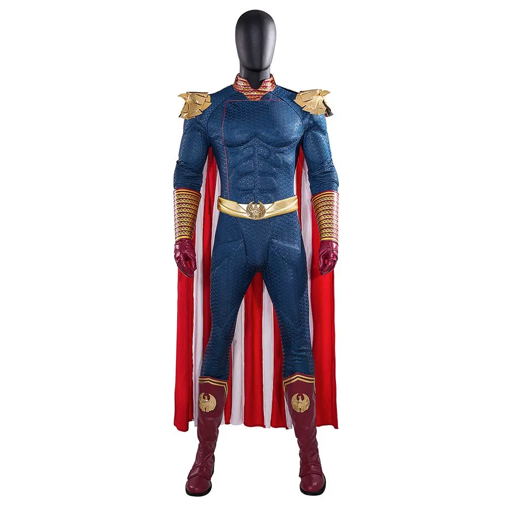 

Disguise Homelander Cosplay Cloak Jumpsuit Clothing TV Boys Costume Adult Men Roleplay Role Play Fancy Dress Up Party Cloth