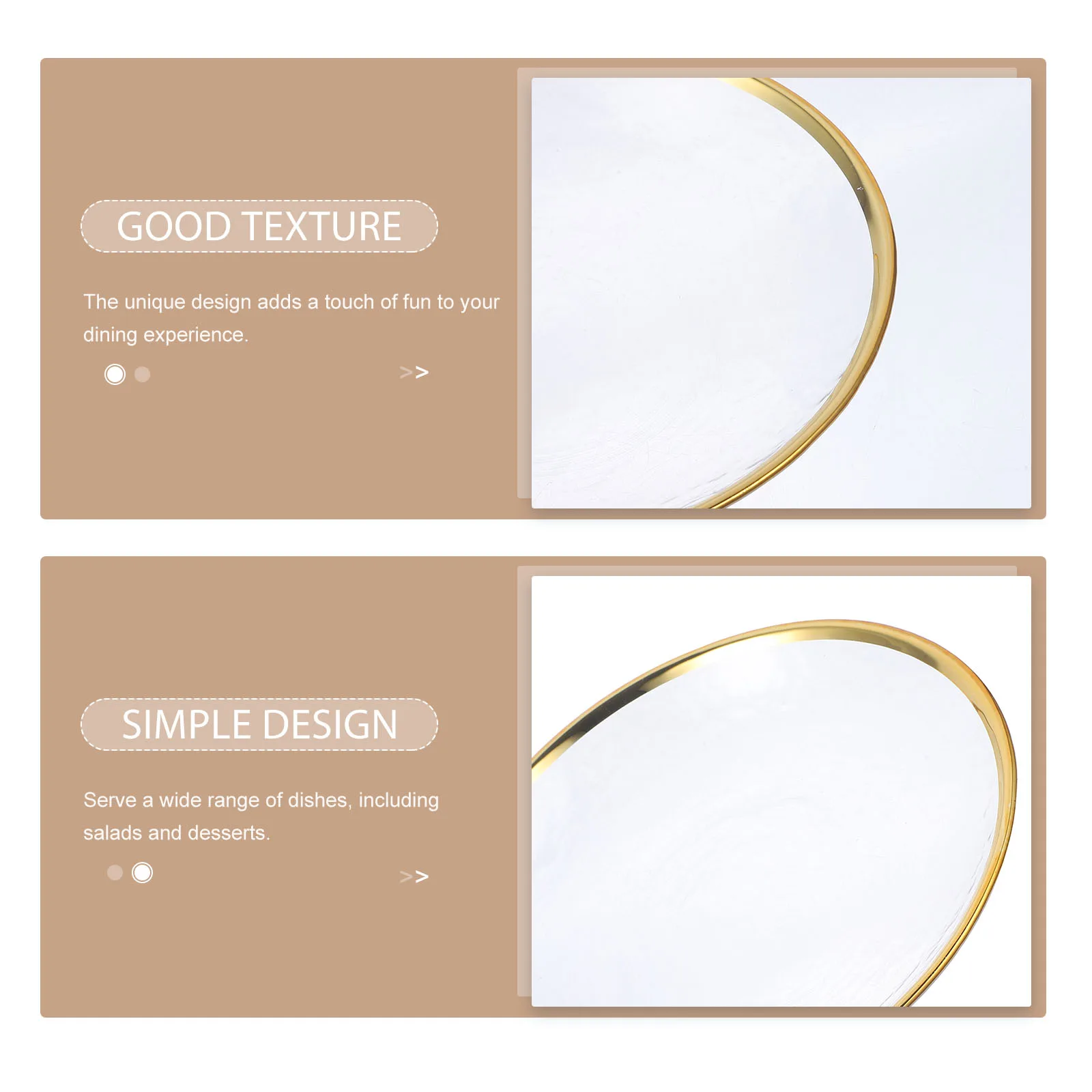 

Glass Dinner Plate Japanese Style Salad Dessert Serving Tray Heat Resistant Safe Material Home Breakfast Plates