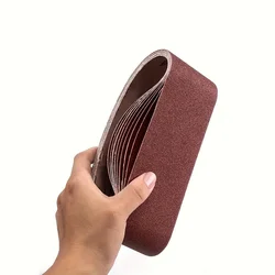 10PCS/Set 533*75mm Sanding Belts 60-240 Grits Wood Soft Metal Polishing Sandpaper Abrasive Bands For Belt Sander Abrasive Tool