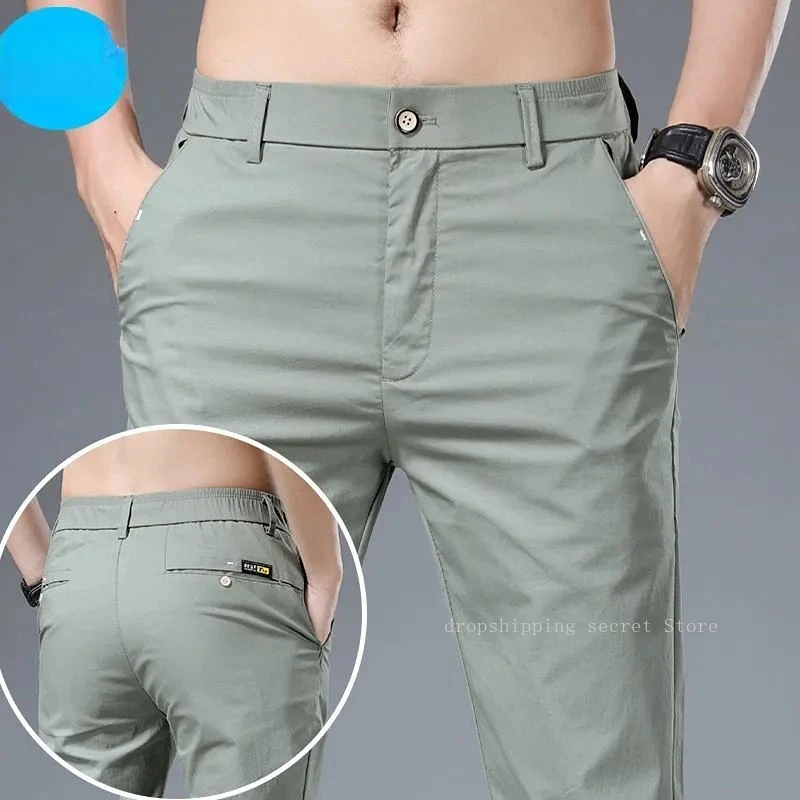 

Spring New Men's Casual Pants Summer Korean Loose Straight Business Trousers Joggers Men Trousers