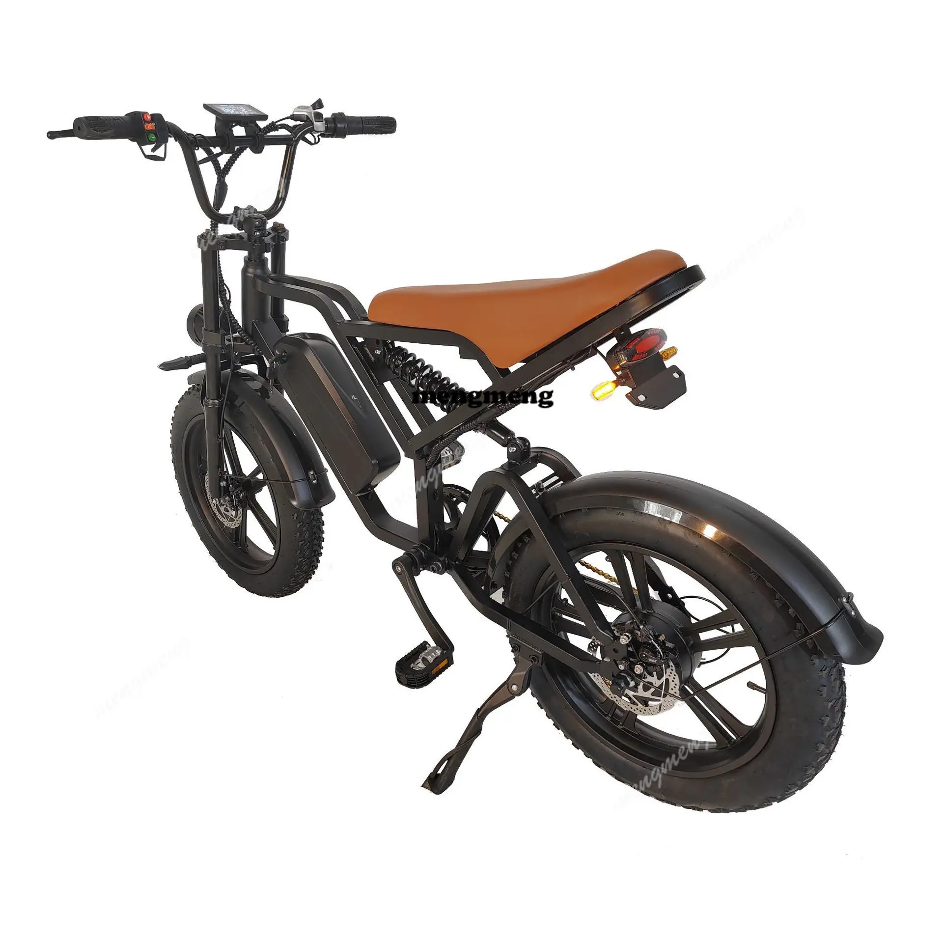 Snow retro electric bicycle 20 inch double motor power electric bicycle wholesale double drive power electric vehicle