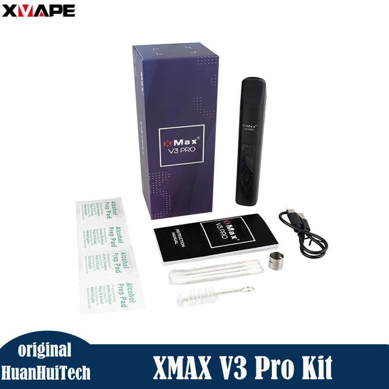 Oryginalny zestaw XMAX V3 Pro suchy Herb/waporyzator do wosku 2600mAh 18650 ustnik baterii z narzędzie do masażu łatwą do czyszczenia E papieros