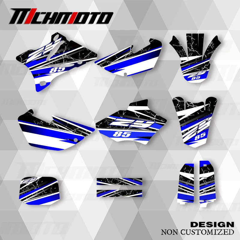 

MCHMFG для YAMAHA YZ85 2002 2003 2004 2005 2006-2014, графические наклейки, наклейки для мотоцикла, фон на заказ
