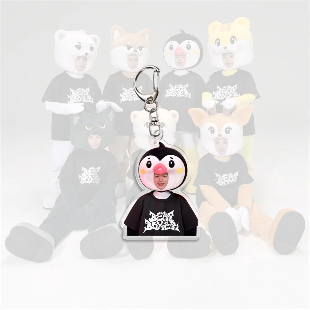 Idols NEXZ Cartoon Figure Acrylic Keychains Tomoya Haru Yuki Beat Boxer Album Keyring Bag Key Pendant Fans Collection Gifts