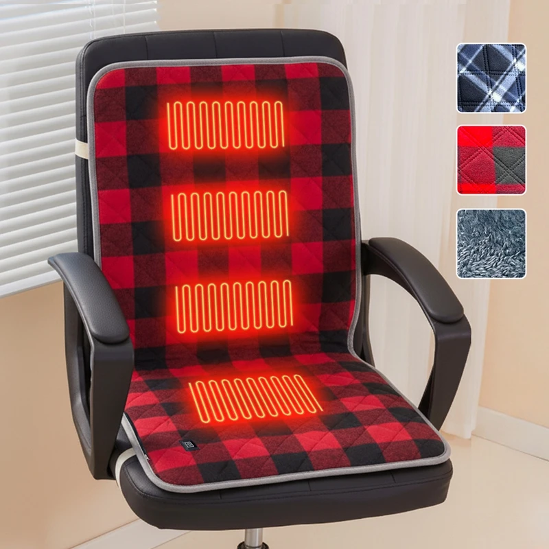 

USB-грелка 45x90 см с 3 температурными режимами, портативная, быстронагревающаяся подушка для сиденья для дома, квартиры, офиса, школы