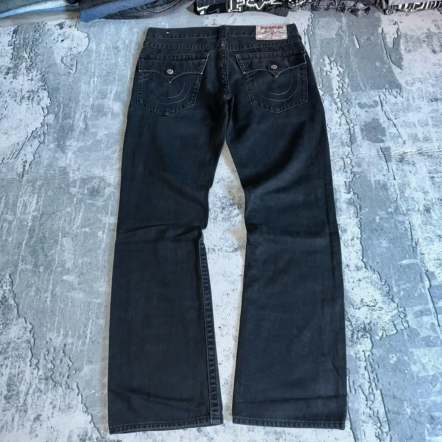 Vintage gótico moda bordado jeans hip hop rua lazer calças jeans bela y2k perna reta perna larga roupas masculinas