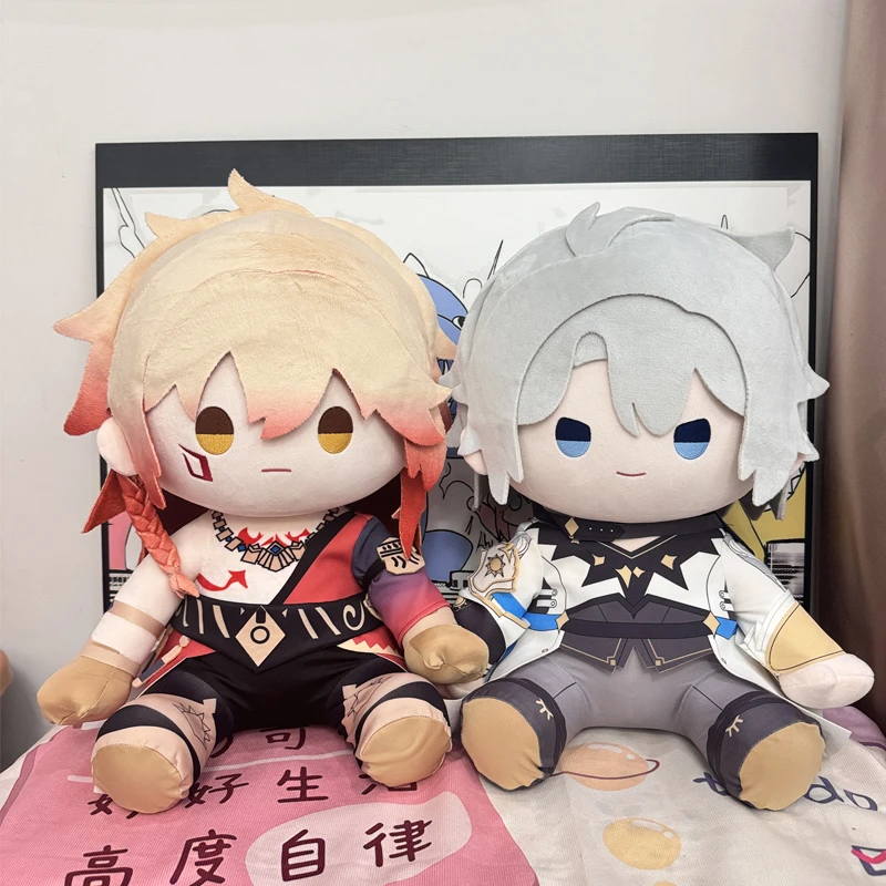 

Классическая игра Mihoyo Honkai: Star Rail Khaslana Mydei, 40 см, хлопковая кукла для сидения, окружающая плюшевая кукла, Рождественский подарок