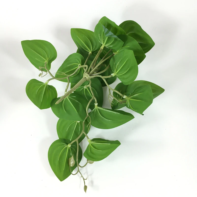 Artificial Terrarium Plants Vine Wall Hanging Flower Rattan Simulation Plastic Leaf Rattan Green Grass Home Balcony Garden Decor