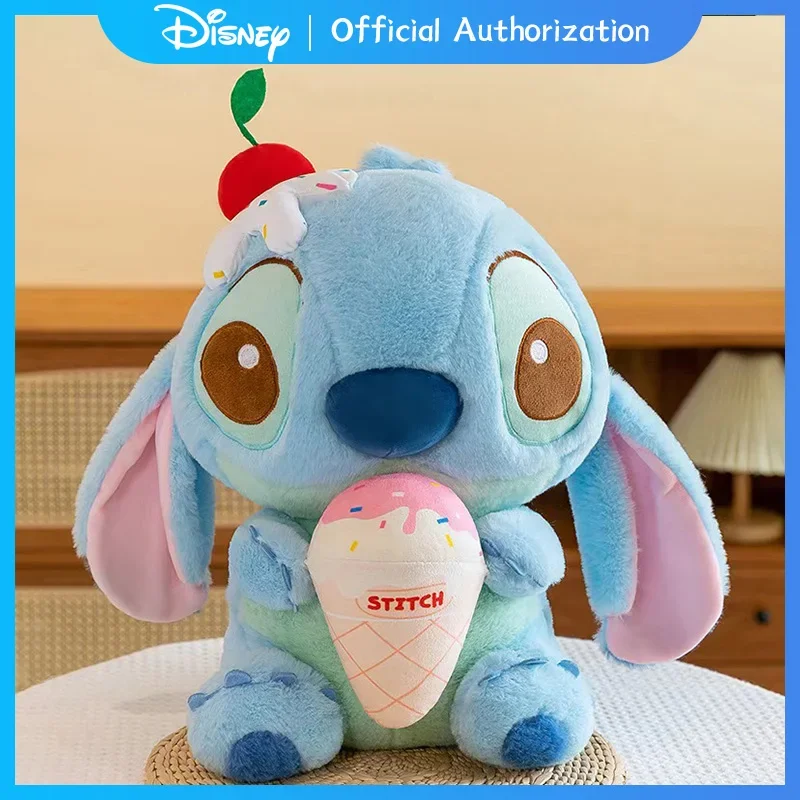 28CM-80CM New Disney Lilo & Stitch Ice Cream Summer Limited Edition Pluszowa zabawka Kreskówka Wypchana lalka Anime Pamiątka Prezent urodzinowy