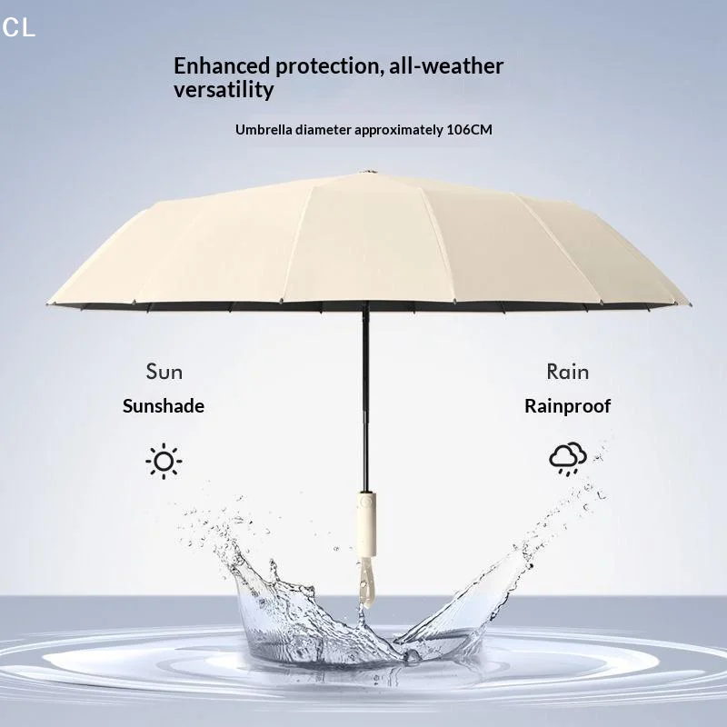 AttireTroveReverse Folding Umbrella, Double‑Rib Automatic Umbrella, Sunshade Rain Umbrella, Compact For Commute & Outdoor
