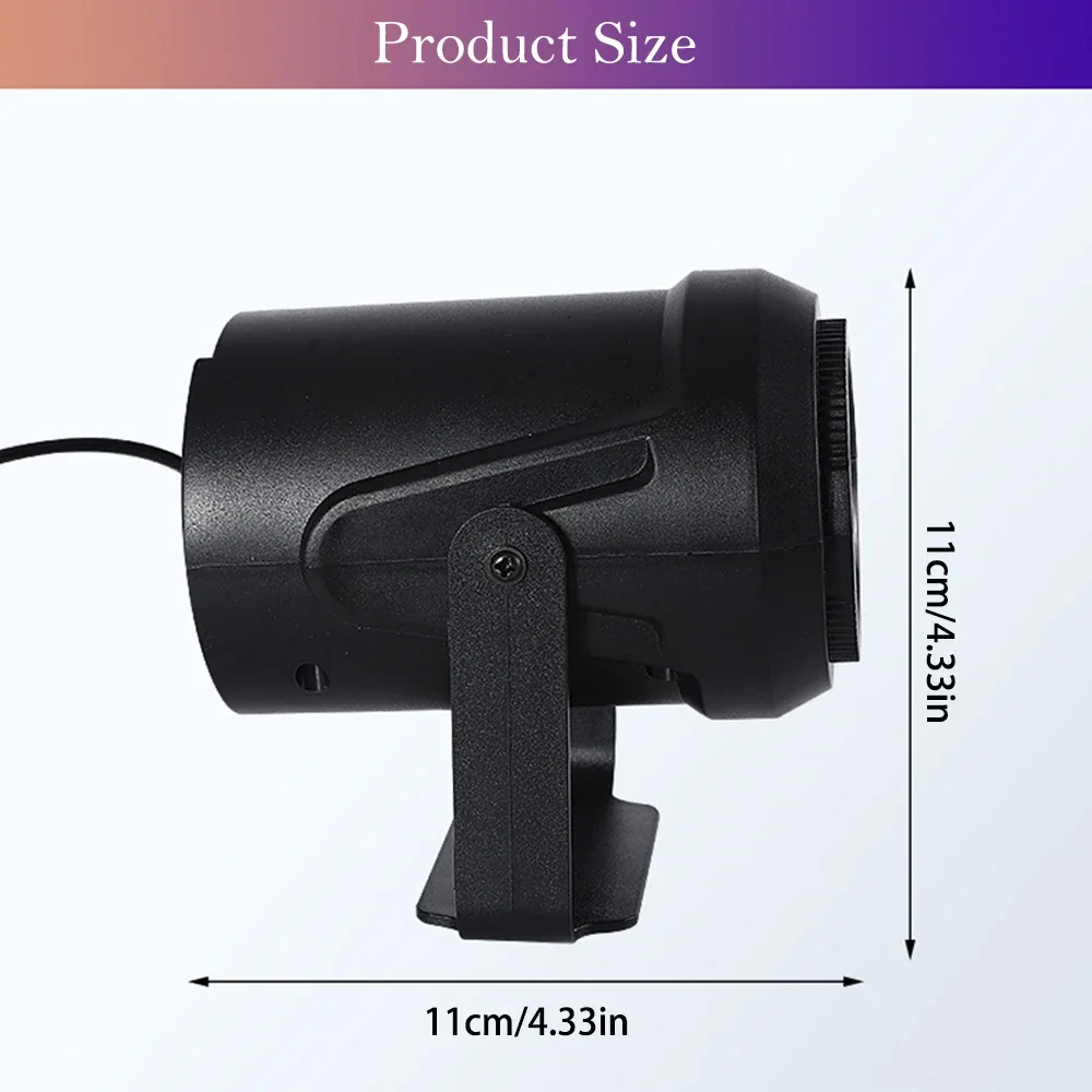 16 Patterns LED Laser Snowflake Projector Christmas Projection Light Rotating DJ Disco Light Xmas Party Stage Light EU Plug